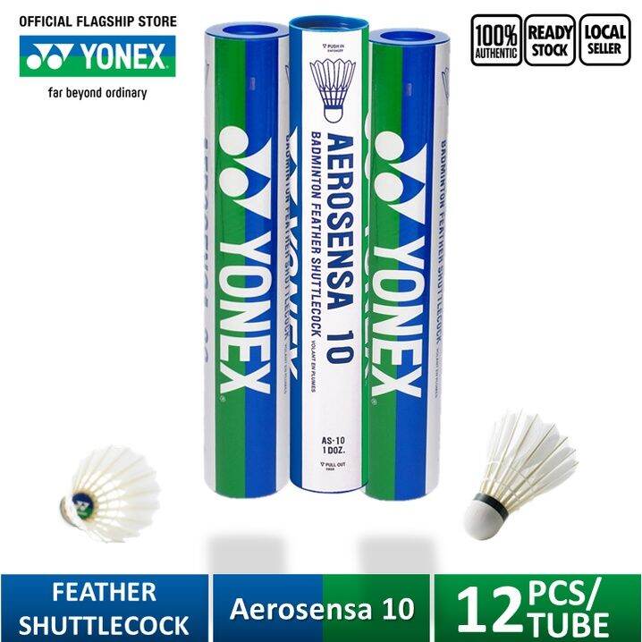 Racket Yonex Aerosensa 10 Badminton Feather Shuttlecock (12 Pcs) | Lazada