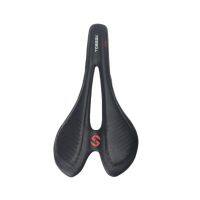 【LZ】℗  Carbon Fiber Bicycle Saddle Cushion Capa de couro para Road Bike e Mountain Bike Seat