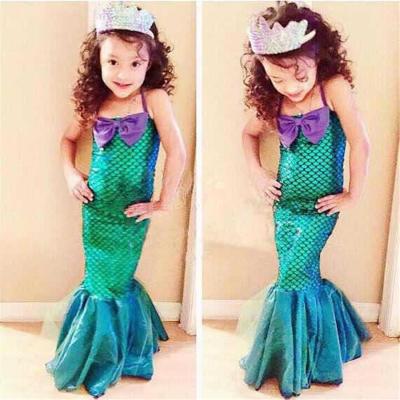 Children Mermaid Tail Costume Halloween Christmas Party Fancy Girls-Mermaid-Tail Cosplay Dress Sexy Kids Clothes For Girl