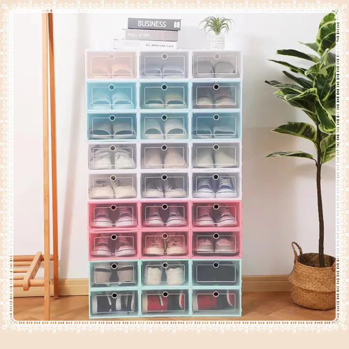 Candy Color Shoe Box Foldable Drawer Case Storage Organizer | Lazada PH