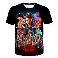 2023 newใหม่ เสื้อยืดลําลอง แขนสั้น พิมพ์ลาย Stranger Things 3d แฟชั่นฤดูร้อน สําหรับสตรี ไซซ์ S-3XL