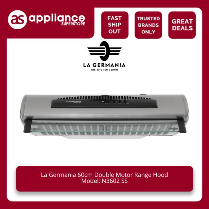 La Germania 60cm Double Motor Range Hood N3602 SS Lazada PH