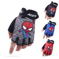 hotx【DT】 Kids Gloves Half Sport Overlock Sewing Anti-Slip Stretch Cycling Boy Childre Cartoon