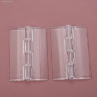 ✤ 2Pcs Acrylic Folding Hinges Clear Plastic Mini Hinge Hardware Tools for Furniture Toolboxs Cabinet Door Jewelry Boxes 65x40mm