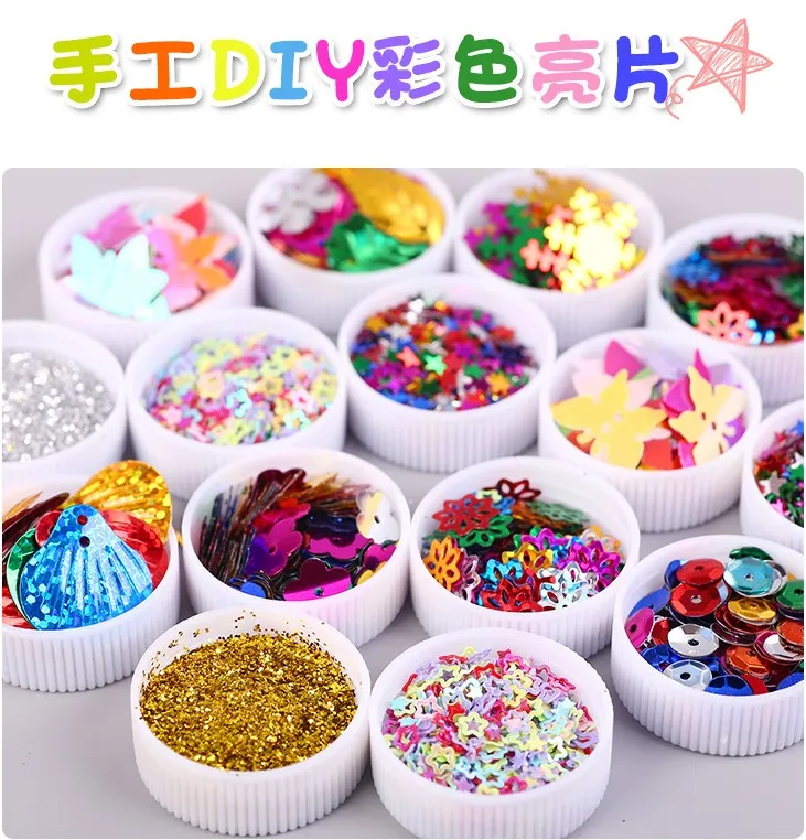 Colorful Sequins Kindergarten Art Creative Patch Ring Creative ...