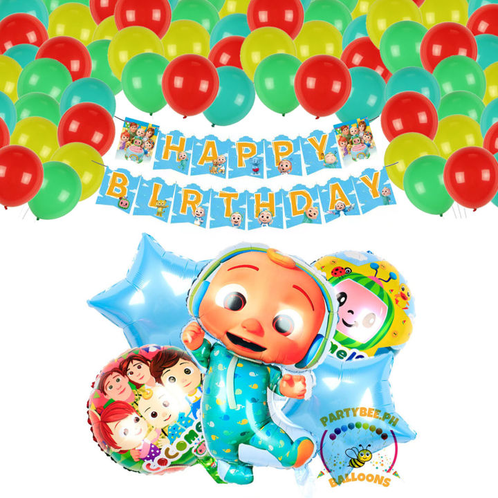 Cocomelon Theme Birthday Party Decoration Complete Set Happy Birthday ...