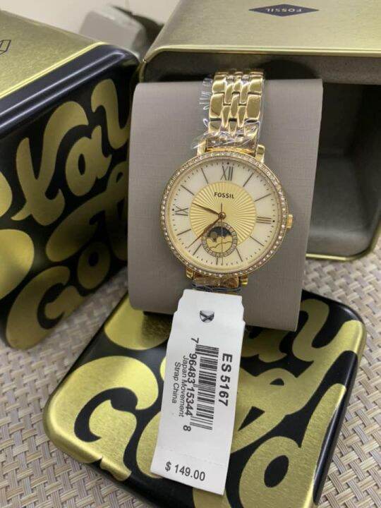 FOSSIL JACQUELINE SUN MOON MULTIFUNCTION STAINLESS WATCH Lazada PH