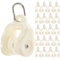 ■❂ 50 Pcs Pulley Curved Track Plastic Hook Curtain Rail Roller Supply Household Parts Fittings Alloy Glider Accessories