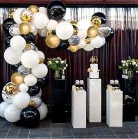 「 ANN Hardware 」 Balloonarch Kit Black WhiteGold BalloonStyles หมั้นงานแต่งงานวันเกิดปีใหม่2021 Party Decor