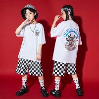 [COD] Hip-hop suit boys trendy clothes childrens hip fried street hiphop summer loose girls catwalk costumes