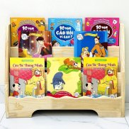 Kệ Giá Sách Cho Bé, Kệ Gỗ Đa Năng Để Sách Cho Bé Theo Montessori Của