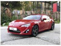 รถแข่งของเล่น GT86สำหรับโตโยต้า86 GT ของขวัญสำหรับเด็กผู้ชายรุ่นรถ Diecast ส้มเหล็กยางพลาสติก