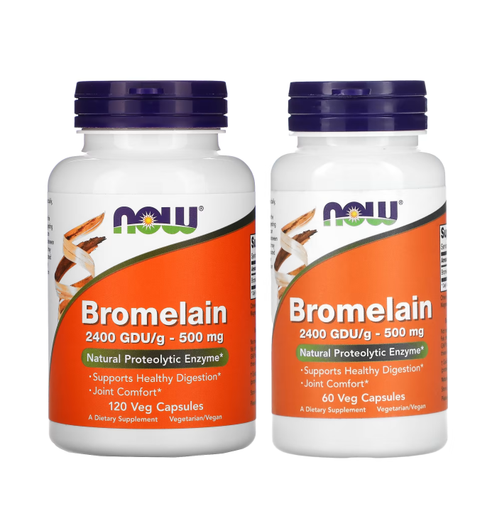 NOW Foods, Bromelain, 500 mg, 60 or 120 Veg Capsules Lazada PH