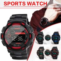 Jam Tangan Sport LED ดิจิตอลสำหรับเด็ก,นาฬิกาสำหรับซิลิโคนสำหรับเด็กนาฬิกาข้อมือกันน้ำนักเรียนชายหญิงนาฬิกา