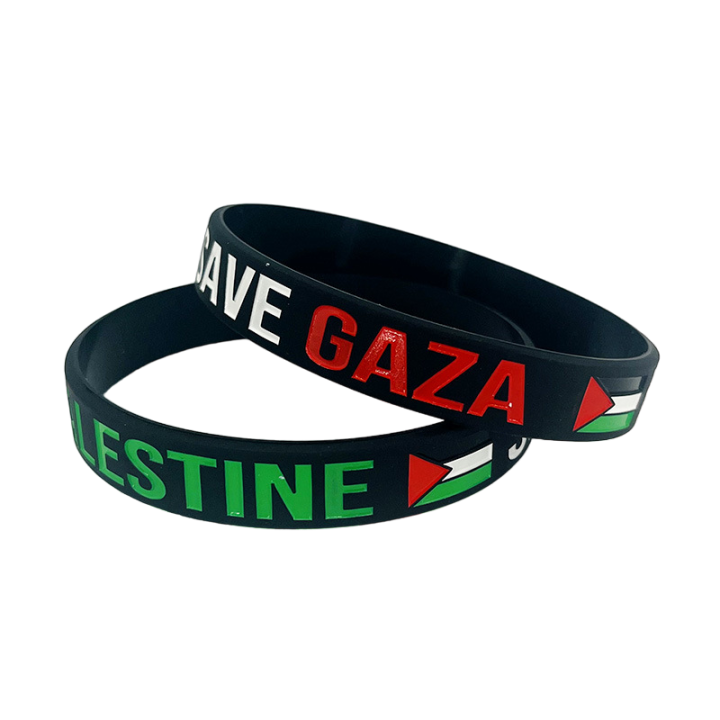 Free Palestine Flag Bracelet Silicone Gelang Tangan Silikon Save Gaza ...