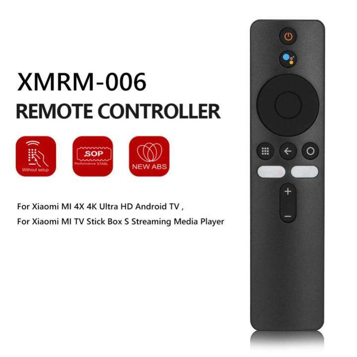 สมาร์ททีวีอินฟาเรดรีโมททีวี-xmrm-006-คอนโทรเลอร์สำหรับเปลี่ยนสบายต่อสิ่งแวดล้อมสำหรับ-xiaomi-mi-กล่องทีวี-s