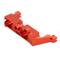 1 Piece Metal Fittings Simulation Climbing Car Aluminum Alloy Differential Lock Steering Gear Bracket Replacement Accessories Parts for Traxxas TRX-4 ,Red