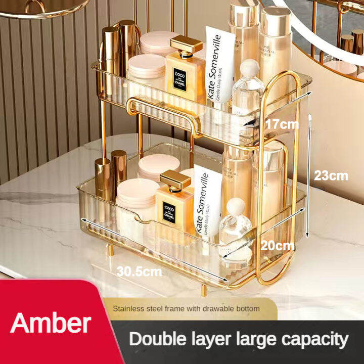 Acrylic tray drawer layers storage rack table shelf rack dresser