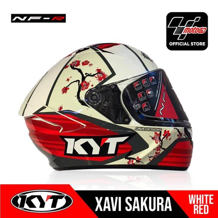 kyt nfr xavi sakura dual visor full face helmet Lazada PH