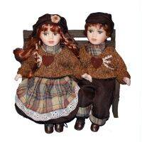 35cm campus Love doll European rural Field Village ceramic doll style home decoration Christmas gifts