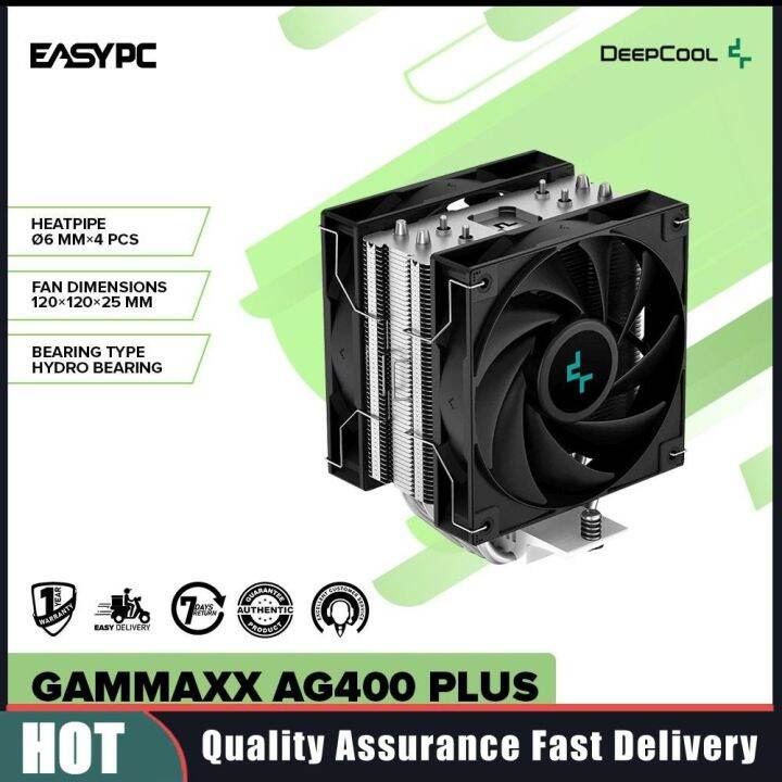 EasyPC Deepcool Gammaxx AG400 PLUS Single Tower CPU Air Cooler