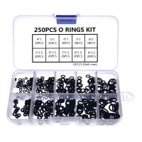 【hot】۩♈﹍  250Pcs 10 Sizes NBR Nitrile Rubber O-Ring Gasket Rings Machine Combination Set