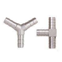 4mm 6mm 8mm 10mm 12mm 13mm 14mm 15mm 16mm 19mm 20mm Hose Barb Tee Y Type 3 Three Way 304 Stainless Steel Pipe Fitting Connector