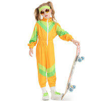 Umorden Unisex เด็กเด็ก80S R Disco Hip Hop Dance เครื่องแต่งกาย Jumpsuit Tracksuit ชุดกีฬาชุด Workout