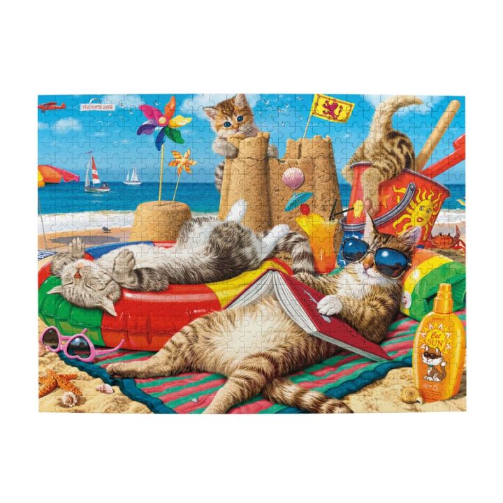 cats-collection-beachcombers-wooden-jigsaw-puzzle-500-pieces-educational-toy-painting-art-decor-decompression-toys-500pcs