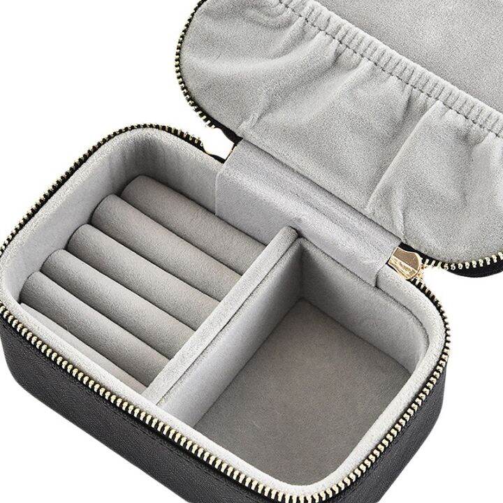 2x-jewelry-box-travel-cosmetic-jewelry-organizer-makeup-lipstick-storage-box-black