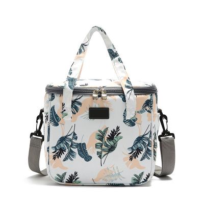 ：“{—— 7L Floral Picnic Bag Fashion Thermal Food Picnic Lh Bag For Women Milk Beer Cooler Lh Box Portable Multiftion Lh Bag