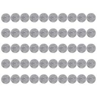 ✐◙ 100Pcs Round Shaped Table Chair Furniture Leg Felt Mat Pad Gray Wood Floor Protector Pads