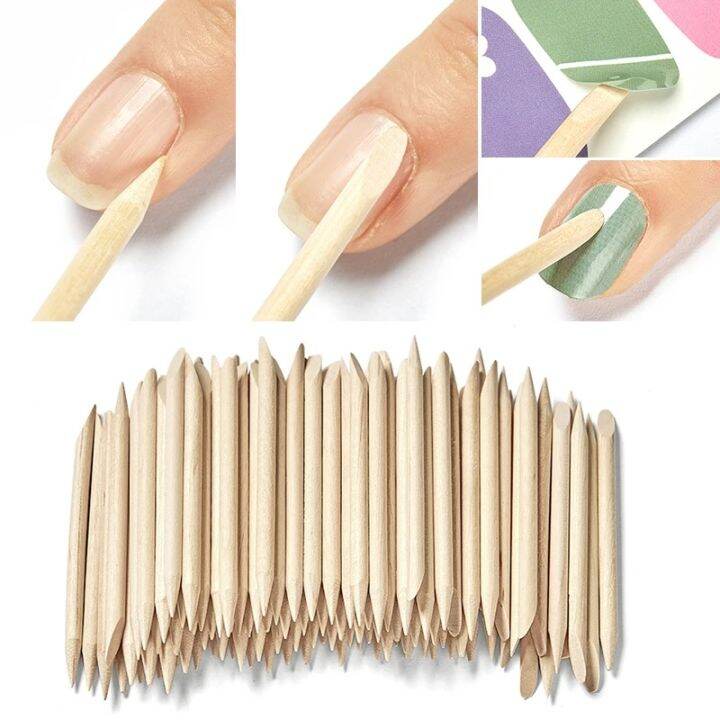 wood stick wooden stick kayu nail art stik kayu dotting tools nail / pendorong kutikula Lazada