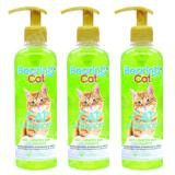 แชมพูอาบน้ำแมว Bearing Cat สูตรอ่อนโยน สำหรับผิวบอบบาง แพ้ง่าย 350 มล.(3 ขวด)Bearing Cat Shampoo for Dry&amp;Sensitive Skin