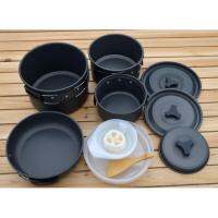 Outdoor Camping Cooking Set DS500 / SY500 ชุดหม้อสนามแคมป์ปิ้งสำหรับ5-6คน(ชุดใหญ่)