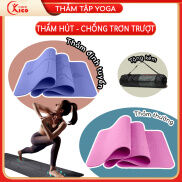 Thảm yoga, Gym định tuyến TPE cao cấp tặng kèm túi đựng