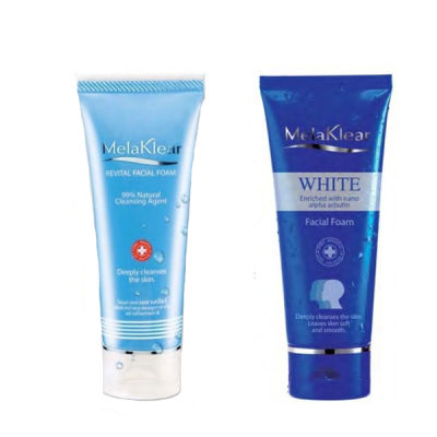 โฟมล้างหน้า Mistine Melaklear Revital Facial Foam พร้อมกับ Melaklear White Facial Foam