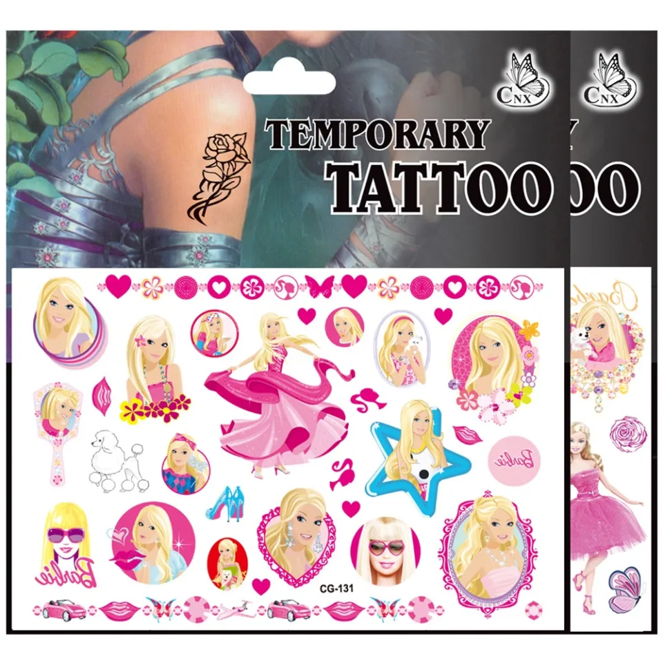 Barbie discount tattoo stickers