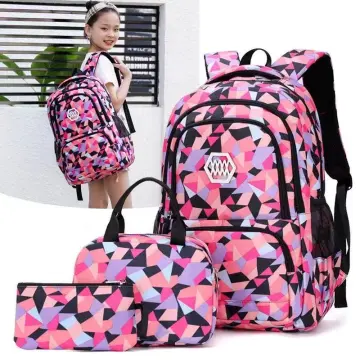 Cute Backpacks Kit for Girls 5 Pieces Teens School Bag Sets