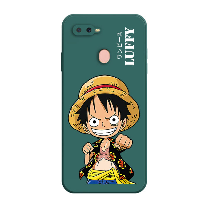 เคสoppo-a12-สวยๆถุกๆ-case-เคสซิลิโคนเหลวการ์ตูน-luffy-การ์ตูน-luffys-flocking-ฝาครอบโทรศัพท์ป้องกัน