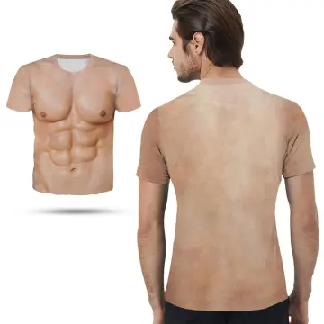 Fake Abs & Muscle T-shirt Six Pack 3D Printed Casual T Summer Top