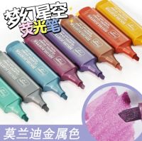 ปากกาเน้นข้อความ ปากกาไฮไลต์มีกลิตเตอร์ Glitter แบ่ง แยกแท่ง เลือกสีได้