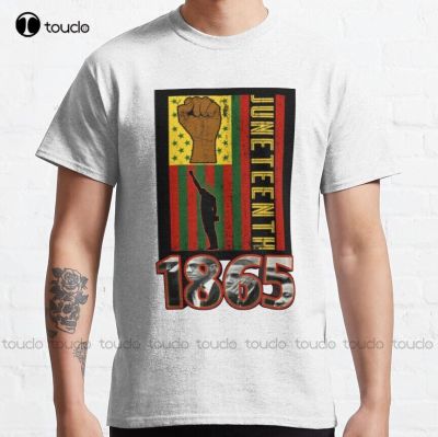 Caviar Products 1865 Juneteenth Faces In Numbers Classic T-Shirt White Cotton Tshirt Fashion Creative Leisure Funny T Shirts Tee