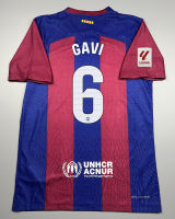 เสื้อบอล เพลเย่อ บาร์เซโลน่า เหย้า 2023-24 Player Barcelona Home 6 GAVI อาร์มลาลีก้า ผ้าทอเกรดดีที่สุด