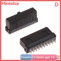 Ministar 2ชิ้น USB 3.0 19P 19pin USB3.0ตัวผู้คอนเนคเตอร์ตัวเมียเมนบอร์ดเมนบอร์ด180องศาขั้วต่อขยายเบาะหน้า