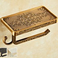 Antique Brass Toilet Paper Holder Bathroom Mobile Holder Toilet Tssue Paper Roll Holder Bathroom Storage Rack Accessory WF1027 Toilet Roll Holders