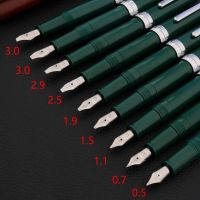 Jinhao 992 Green Silver Clip Gothic Parallel Art Body Flat Tip Vinyl Calligraphy Fountain Pen