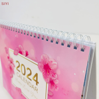 SIYI?Gift?Cheap? 2024ปฏิทินตั้งโต๊ะปฏิทินตั้งโต๊ะแบบรายเดือนรายปีขนาดเล็กสำหรับบันทึกกิจกรรม