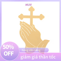 ?【HOT SALE】MUXI 1ชิ้นกระจกอะคริลิคครอสคัพเค้กท็อปเปอร์การตกแต่งเค้กปาร์ตี้