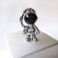 แฟชั่นนักบินอวกาศ 3D Space Spaceman พวงกุญแจหุ่นยนต์รถโลหะพวงกุญแจจี้สร้างสรรค์จักรวาลการบินของขวัญสำหรับเด็กเพื่อน-fi9o